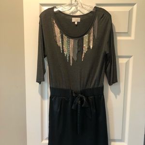 Charcoal/black dress with embellishment